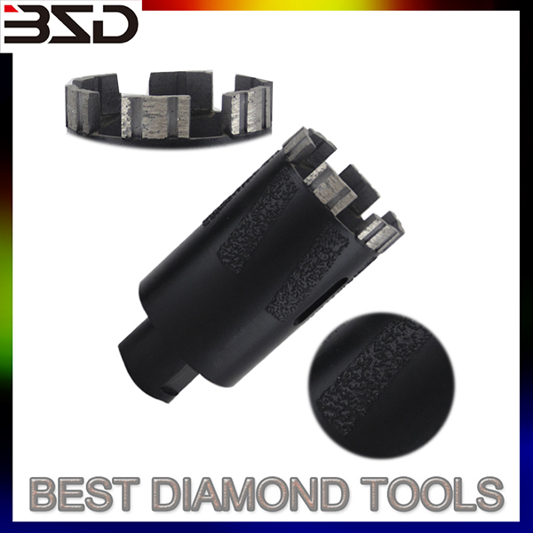 Diamond Core Drill Bit Segment for Reinforced Concrete Drilling c