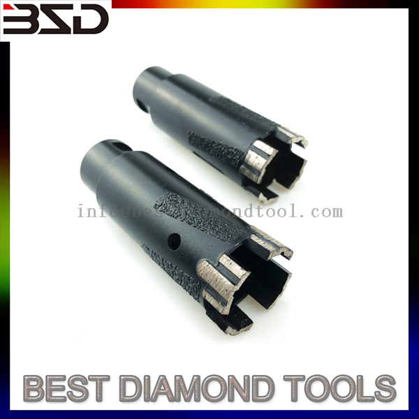 Diameter 1 3/8 inch Dry Used Diamond Core Drill Bits For stone Drilling 