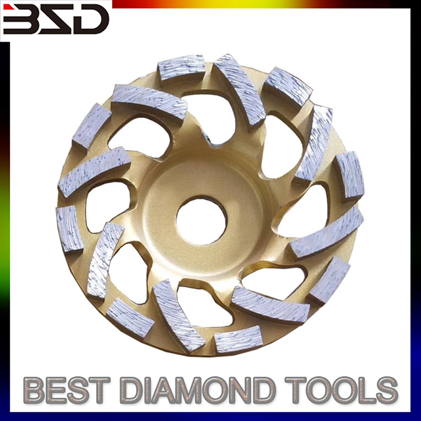 3 inch sintered turbo diamond grinding cup wheel e