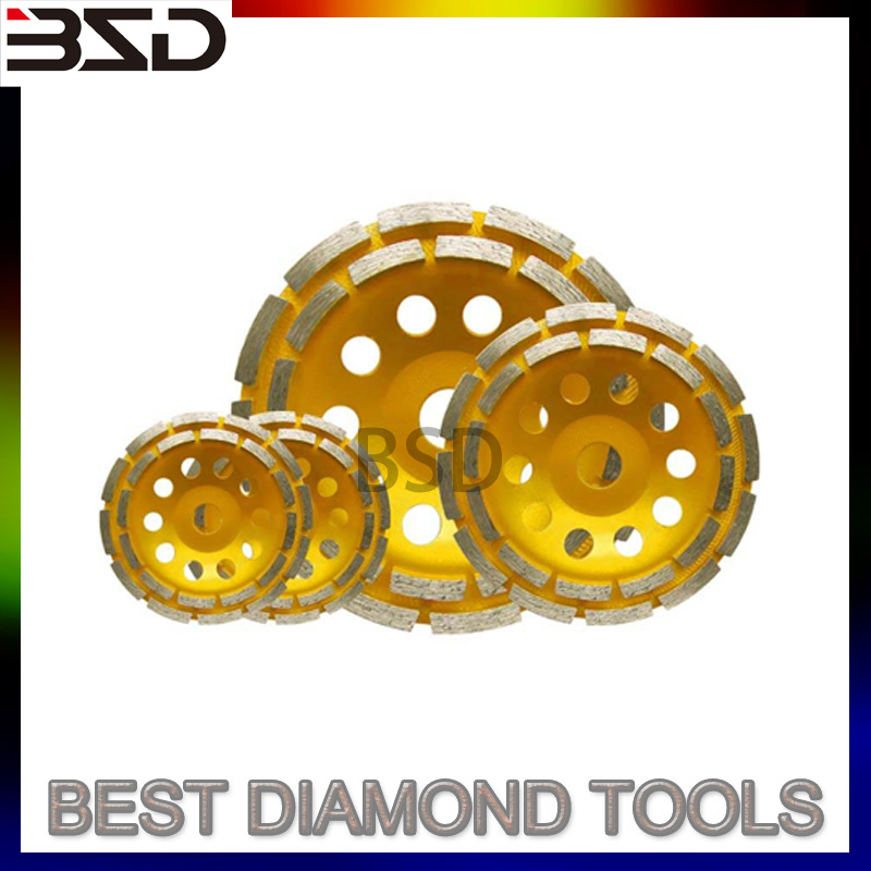 Stone Segmented Turbo Double Row Diamond Grinding Wheel Disc 1