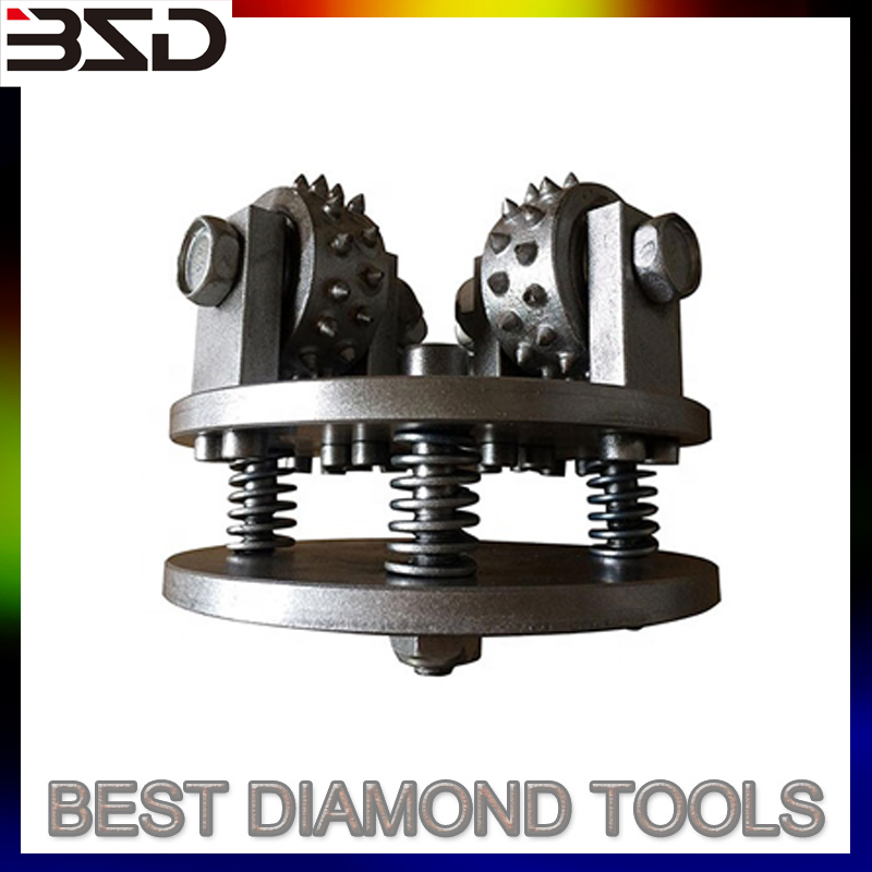 bush Hammer plate diamond roller For litchi surface grinding tool c