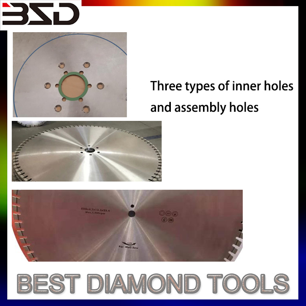 Three types of inner holes and assembly holes