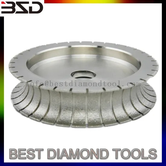 Vacuum Brazed Stone Diamond grinding Profile Wheels 